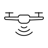 drone con concepto de servicio de entrega de sistema de detección de radar para diseño gráfico, logotipo, sitio web, redes sociales, aplicación móvil, ilustración de interfaz de usuario vector