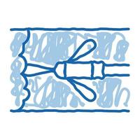 sprayer drain cleaning doodle icon hand drawn illustration vector