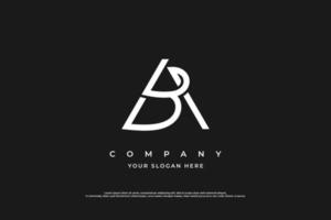 Initial Letter BA Logo or AB Monogram Logo Design Vector