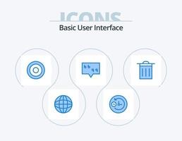 Basic Blue Icon Pack 5 Icon Design. . ui. line. trash. quote vector