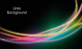 background line light blur effect vector