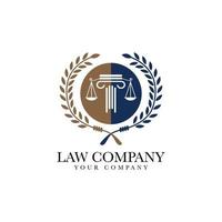 Legal law firm with pillars logo icon vector template. Lawyer Law Firm Lawyer Creative Logo Modern Simple Vector Editable Template Luxury, Vector logo template.