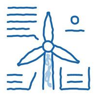 parsing study windmill icon vector illustration