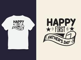 diseño de camiseta de tipografía del día del padre con vector