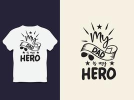 father's day Typography t shirt Design with Vector