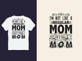 diseño de camiseta de tipografía del día de la madre con vector