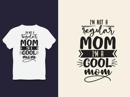 diseño de camiseta de tipografía del día de la madre con vector