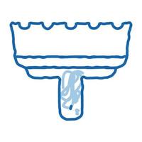 tile spatula doodle icon hand drawn illustration vector