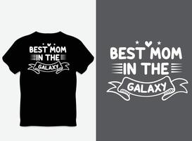 diseño de camiseta de tipografía del día de la madre con vector