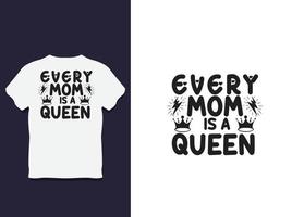 diseño de camiseta de tipografía del día de la madre con vector