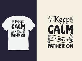 father's day Typography t shirt Design with Vector