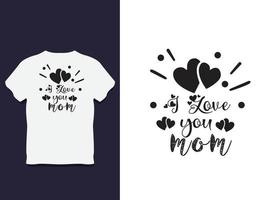 mother's Day Typography T shirt Design with Vector