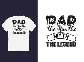 father's day Typography t shirt Design with Vector