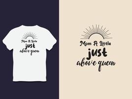 diseño de camiseta de tipografía del día de la madre con vector