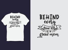 diseño de camiseta de tipografía del día de la madre con vector