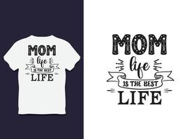 diseño de camiseta de tipografía del día de la madre con vector