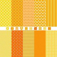 set of simple abstract shapes patterns seamless background vector