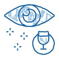evaluación externa de la ilustración del contorno del vector del icono del vino