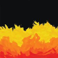 Abstract fire color yellow orange and red vector background isolated on square black template for social media post, scarf print, textile and paper print, poster, brochure, wall backdrop,