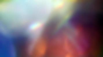movimento de vazamento de luz de reflexo óptico multicolorido abstrato de loop video