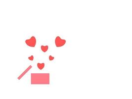 flat design valentines day vector illustration