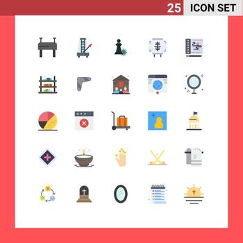 paquete de iconos de vector de stock de 25 signos y símbolos de línea para elementos de diseño de vector editables de salud empresarial de medicina de proceso