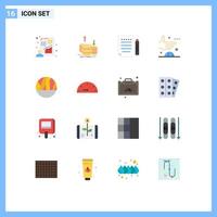 16 Creative Icons Modern Signs and Symbols of international global income deal write Editable Pack of Creative Vector Design Elements