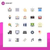 25 Flat Color concept for Websites Mobile and Apps element arrow in app hair biology Editable Vector Design Elements
