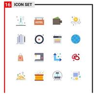 16 Creative Icons Modern Signs and Symbols of expertise smaller rest remove wallet Editable Pack of Creative Vector Design Elements