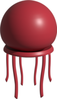 Ilustración 3D de medusas png