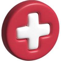 3d illustration of health icon png