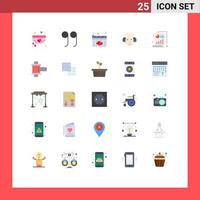 25 Creative Icons Modern Signs and Symbols of chart medical heart spring lamb Editable Vector Design Elements