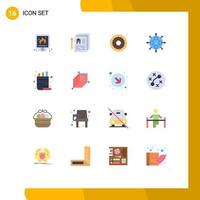 16 Creative Icons Modern Signs and Symbols of worldwide money pen connection sweets Editable Pack of Creative Vector Design Elements