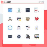 16 Creative Icons Modern Signs and Symbols of page develop computers coding gadget Editable Pack of Creative Vector Design Elements