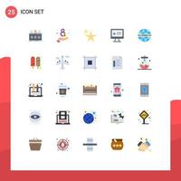 25 Creative Icons Modern Signs and Symbols of web security abstract internet internet Editable Vector Design Elements