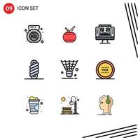 9 Creative Icons Modern Signs and Symbols of shuttlecock cock computer badminton spring Editable Vector Design Elements