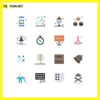 paquete de iconos de vector de stock de 16 signos y símbolos de línea para diseño de objetos codificación de hospital paquete editable de verano de elementos de diseño de vector creativo