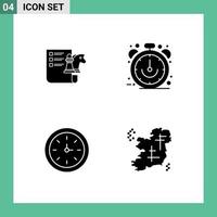 Pictogram Set of Simple Solid Glyphs of chess device planning limited speedometer Editable Vector Design Elements