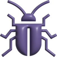 3d icon of bug png