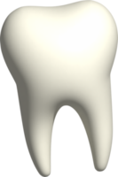 Ilustración 3d de diente png