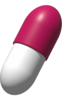 3d illustration of capsule medicine png