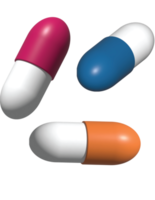 3d illustrazione di capsula medicina png