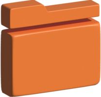 3d illustration of folder png