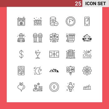 25 Thematic Vector Lines and Editable Symbols of weather forecast hosting degree watch Editable Vector Design Elements