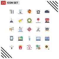 Set of 25 Modern UI Icons Symbols Signs for cannon home balls design tree Editable Vector Design Elements