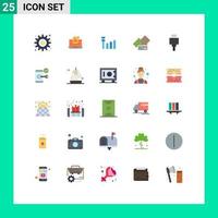 25 Creative Icons Modern Signs and Symbols of currency credit card mail signal message Editable Vector Design Elements