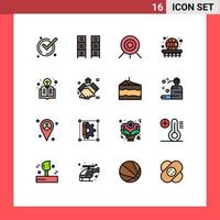 16 Creative Icons Modern Signs and Symbols of book game wardrobe basketball ball Editable Creative Vector Design Elements