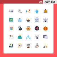 25 Creative Icons Modern Signs and Symbols of paper loan love fund money Editable Vector Design Elements