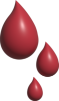 3d illustrazione di sangue png