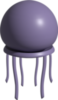 Ilustración 3D de medusas png